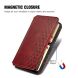 Чехол Deexe Rhombus Wallet для Realme C65 - Red (353930R). Фото 7 из 9