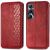 Чехол Deexe Rhombus Wallet для Realme C65 - Red: фото 1 из 9