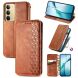 Чехол Deexe Rhombus Wallet для Realme C75 - Brown (374332Z). Фото 1 из 9