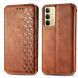 Чехол Deexe Rhombus Wallet для Realme C75 - Brown (374332Z). Фото 2 из 9