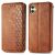 Чехол Deexe Rhombus Wallet для Samsung Galaxy A06 (A065) - Brown: фото 1 из 6