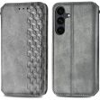 Чохол Deexe Rhombus Wallet для Samsung Galaxy S26 FE - Grey (412727H)