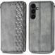 Чехол Deexe Rhombus Wallet для Samsung Galaxy S26 FE - Grey (412727H). Фото 1 из 6