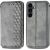 Чехол Deexe Rhombus Wallet для Samsung Galaxy S26 FE - Grey: фото 1 из 6