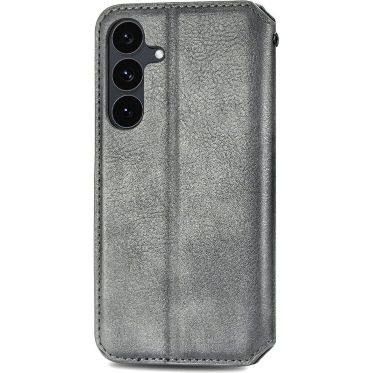 Чехол Deexe Rhombus Wallet для Samsung Galaxy S26 FE - Grey (412727H) Чехол Deexe Rhombus Wallet для Samsung Galaxy S26 FE - Grey: фото 5 из 6