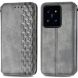 Чехол Deexe Rhombus Wallet для Xiaomi 14T Pro - Grey (365602H). Фото 1 из 9