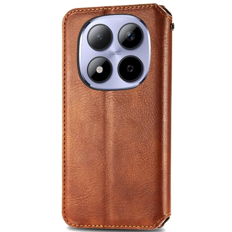 Чохол Deexe Rhombus Wallet для Xiaomi Redmi Note 15 Pro 5G - Brown (405064Z) Чохол Deexe Rhombus Wallet для Xiaomi Redmi Note 15 Pro 5G - Brown: фото 6 з 11