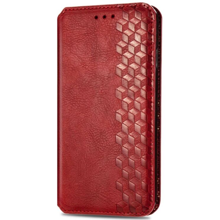 Чохол Deexe Rhombus Wallet для ZTE Blade A75 - Red: фото 4 з 9