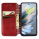 Чохол Deexe Rhombus Wallet для ZTE Blade A75 - Red (361512R). Фото 2 з 9