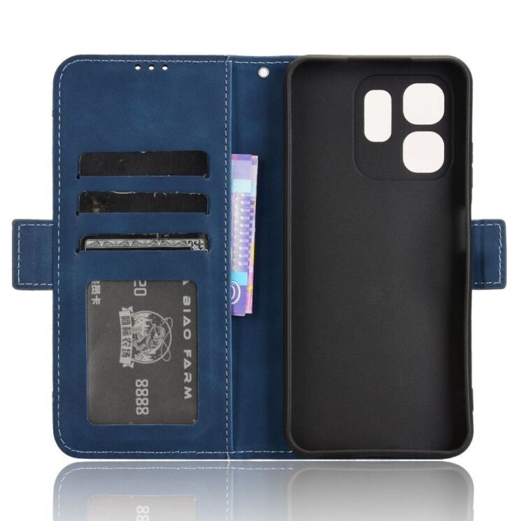 Чехол Deexe Wallet Stand для Infinix Smart 9 (X6532) / Hot 50i (X6531) - Blue: фото 5 из 7