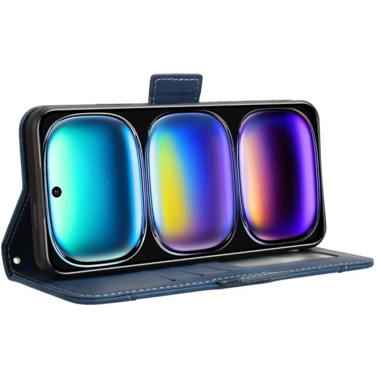 Чехол Deexe Wallet Stand для Infinix Smart 9 (X6532) / Hot 50i (X6531) - Blue: фото 4 из 7