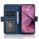 Чехол Deexe Wallet Stand для Motorola Moto G55 - Blue (366107L). Фото 3 из 7