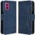 Чехол Deexe Wallet Stand для Motorola Moto G55 - Blue: фото 1 из 7