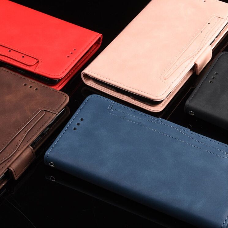 Чохол Deexe Wallet Stand для Nokia C10 / C20 - Red: фото 12 з 15