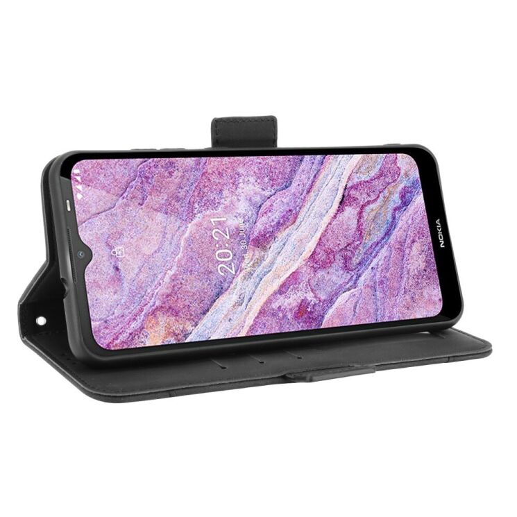 Чохол Deexe Wallet Stand для Nokia C10 / C20 - Black: фото 4 з 15