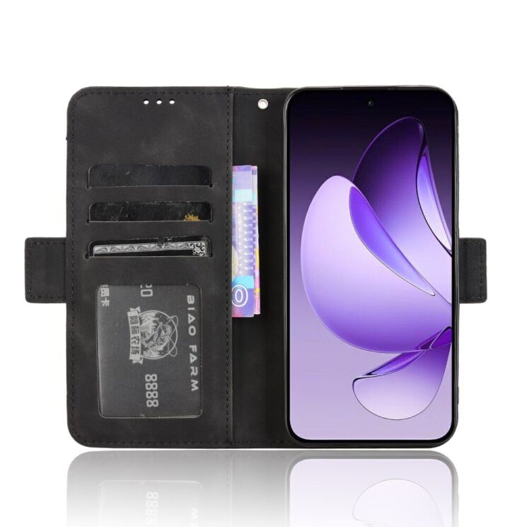 Чехол Deexe Wallet Stand для OPPO Reno 13 5G - Black: фото 3 из 7