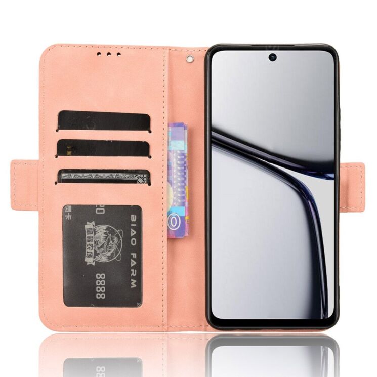 Чехол Deexe Wallet Stand для Realme C65 - Pink: фото 2 из 8