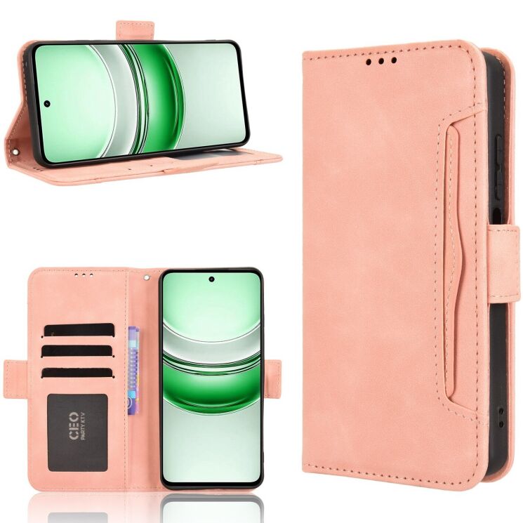 Чохол Deexe Wallet Stand для Realme C71 - Pink: фото 8 з 14
