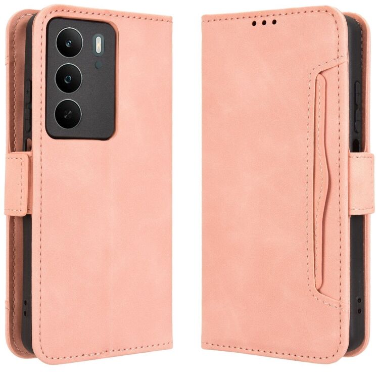 Чохол Deexe Wallet Stand для Realme C71 - Pink: фото 1 з 14