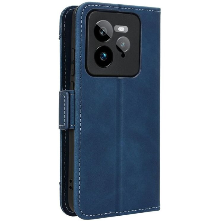 Чехол Deexe Wallet Stand для Realme GT 7 Pro - Blue: фото 7 из 7