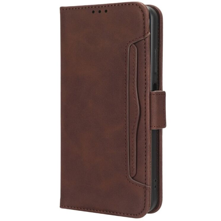 Чохол Deexe Wallet Stand для ZTE Blade A34 - Brown: фото 6 з 7