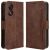 Чехол Deexe Wallet Stand для ZTE Blade A34 - Brown: фото 1 из 7
