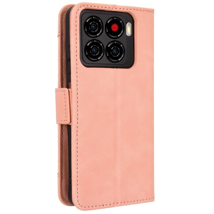 Чохол-книжка з кишеньками Deexe Wallet Stand для ZTE Blade A56 - Pink: фото 7 з 15
