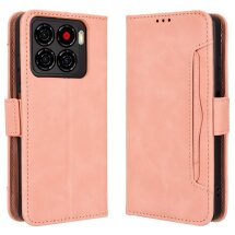 Чехол-книжка с кармашками Deexe Wallet Stand для ZTE Blade A56 - Pink: фото 1 из 15