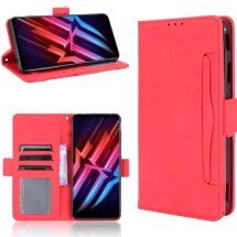 Чохол Deexe Wallet Stand для ZTE Nubia Red Magic 6 / 6 Pro - Red: фото 1 з 10