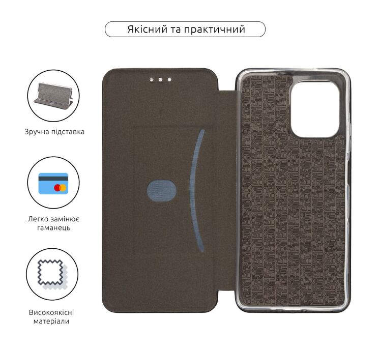 Чохол-книжка ArmorStandart G-Case для Motorola Moto G75 - Black: фото 3 з 3