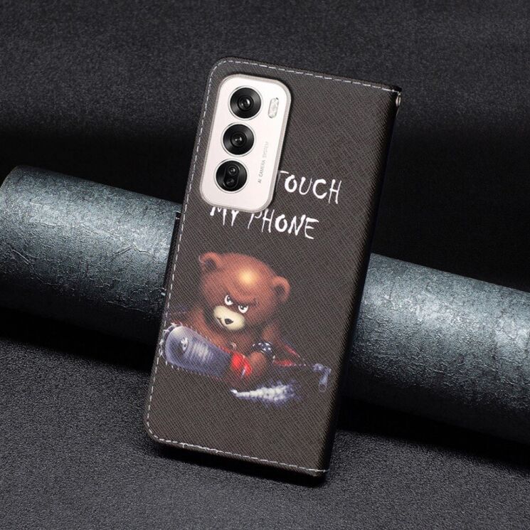 Чехол-книжка Deexe Color Wallet для OPPO Reno 12 - Bear: фото 5 из 7