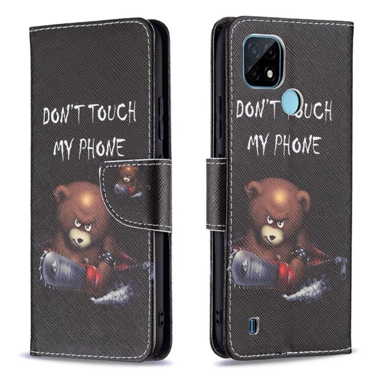Чехол-книжка Deexe Color Wallet для Realme C21 - Bear: фото 2 из 8