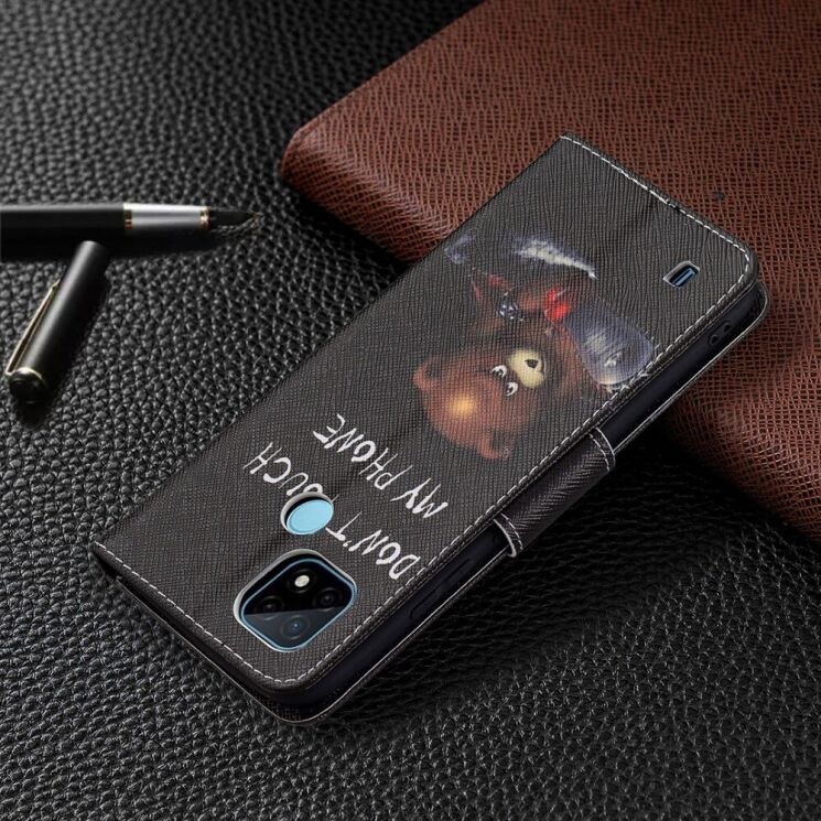 Чехол-книжка Deexe Color Wallet для Realme C21 - Bear: фото 6 из 8