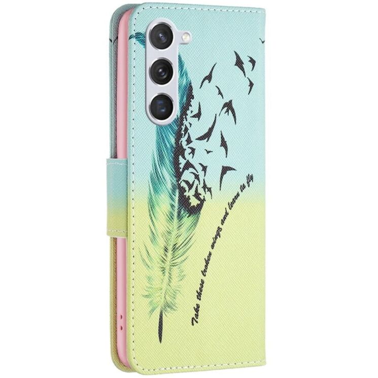 Чехол-книжка Deexe Color Wallet для Samsung Galaxy S24 (S921) / Galaxy S25 (S931) - Feather and Birds: фото 3 из 7