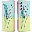 Чехол-книжка Deexe Color Wallet для Samsung Galaxy S24 (S921) / Galaxy S25 (S931) - Feather and Birds (347149I)