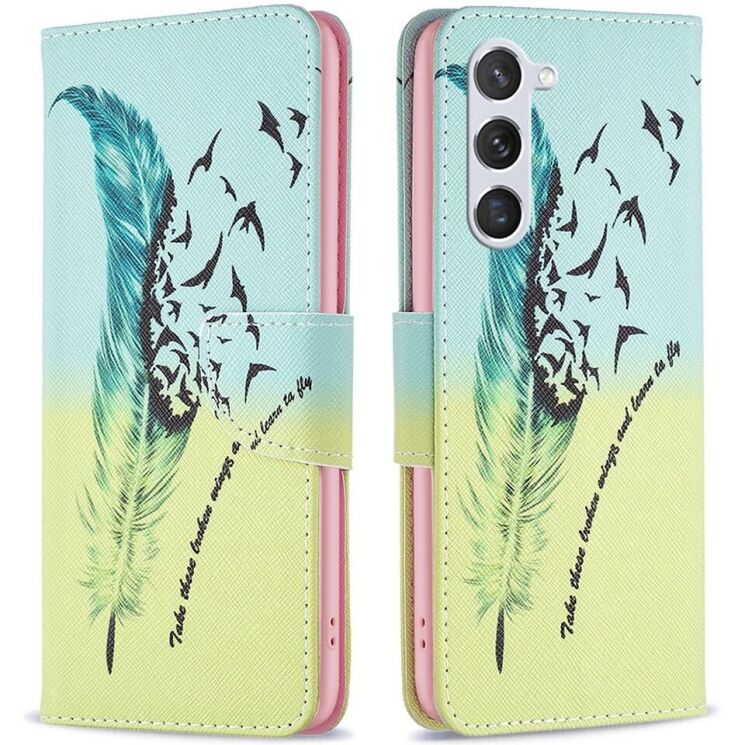 Чехол-книжка Deexe Color Wallet для Samsung Galaxy S24 (S921) / Galaxy S25 (S931) - Feather and Birds: фото 1 из 7