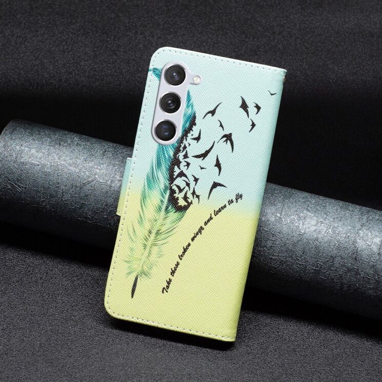 Чехол-книжка Deexe Color Wallet для Samsung Galaxy S24 (S921) / Galaxy S25 (S931) - Feather and Birds: фото 4 из 7