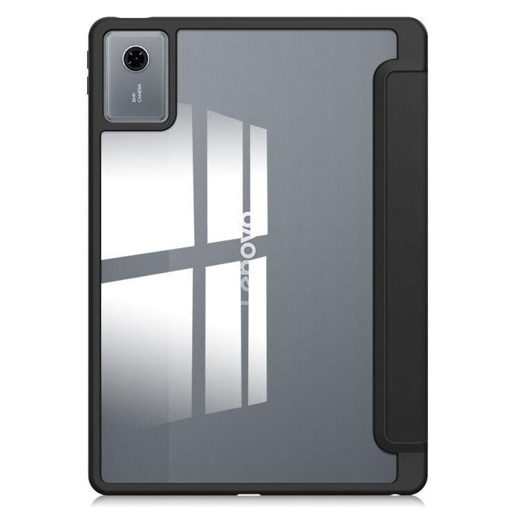 Чехол-книжка Deexe Crystal Back для Lenovo Idea Tab (TB336) - Black: фото 2 из 7