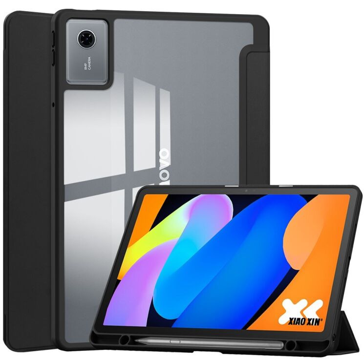 Чехол-книжка Deexe Crystal Back для Lenovo Idea Tab (TB336) - Black: фото 1 из 7