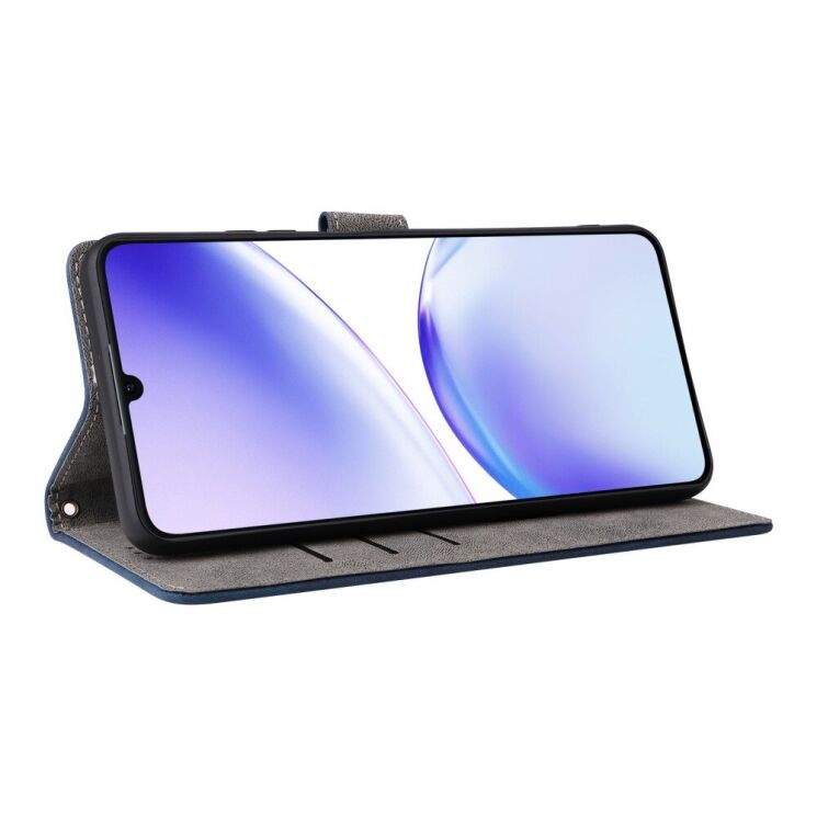 Чехол-книжка Deexe Delta Book для Realme C53 / C51 / Note 50 - Blue: фото 3 из 7