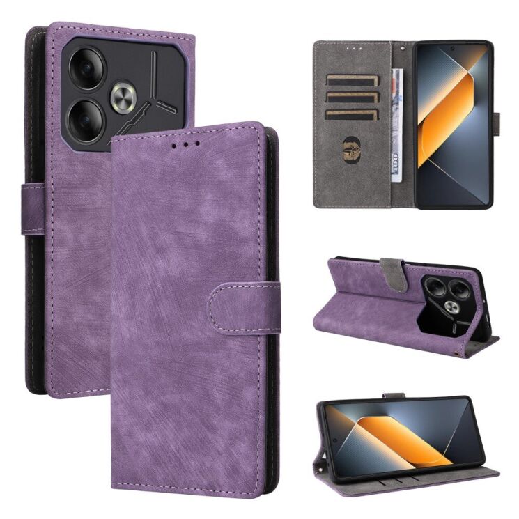 Чехол-книжка Deexe Delta Book для TECNO Pova 6 - Purple: фото 7 из 8