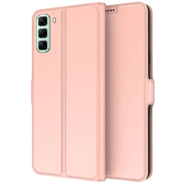 Чехол-книжка Deexe Faro Wallet для Infinix Hot 60 Pro Plus - Rose Gold (387914RG) Чехол-книжка Deexe Faro Wallet для Infinix Hot 60 Pro Plus - Rose Gold: фото 1 из 7