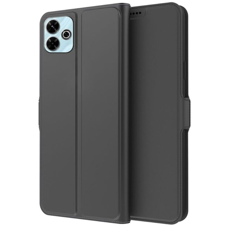Чехол-книжка Deexe Faro Wallet для Xiaomi Redmi 13 - Black: фото 1 из 7