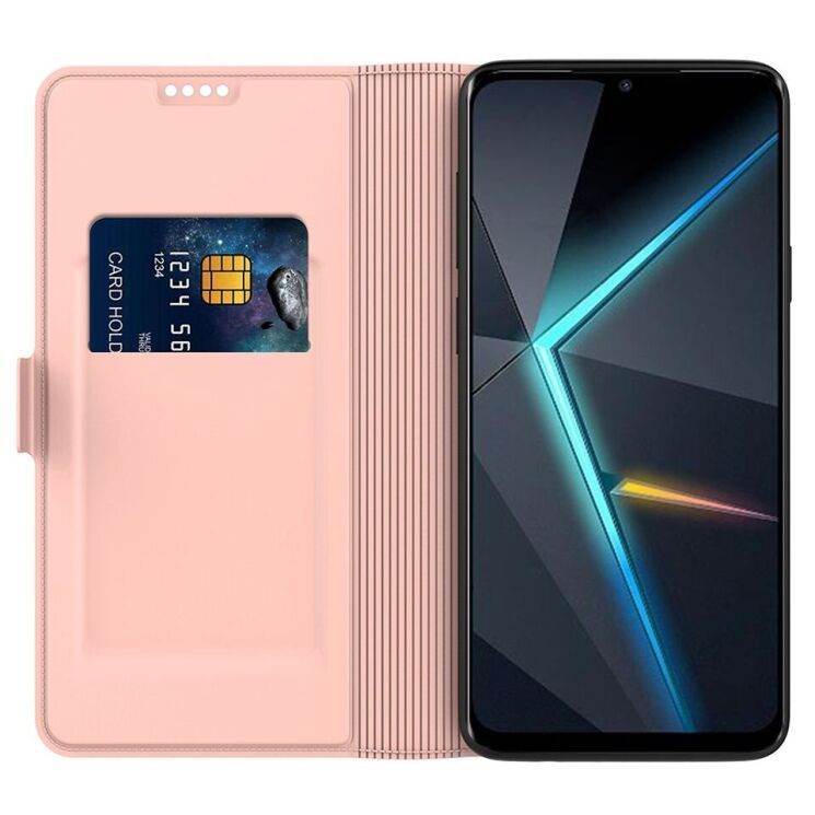 Чехол-книжка Deexe Faro Wallet для ZTE Nubia Neo - Rose Gold: фото 2 из 7