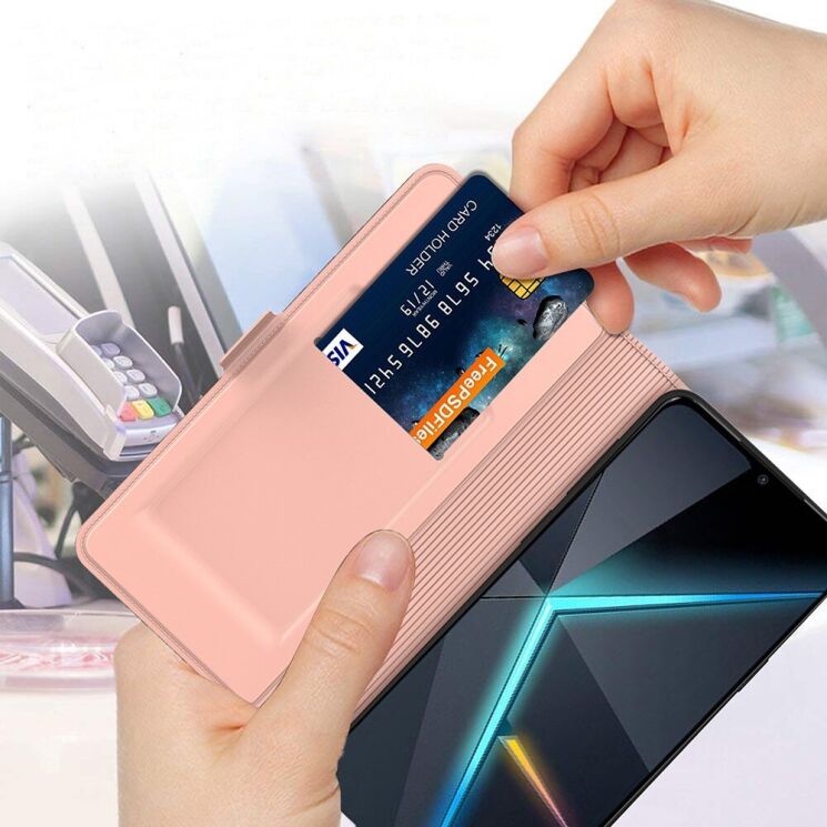 Чехол-книжка Deexe Faro Wallet для ZTE Nubia V70 - Black: фото 6 из 7