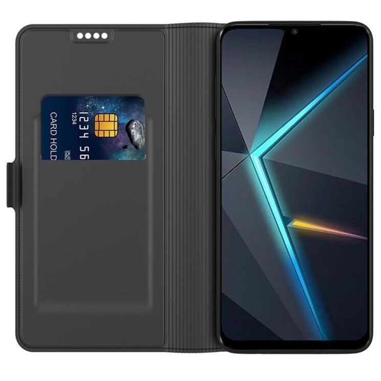 Чехол-книжка Deexe Faro Wallet для ZTE Nubia V70 - Black: фото 2 из 7