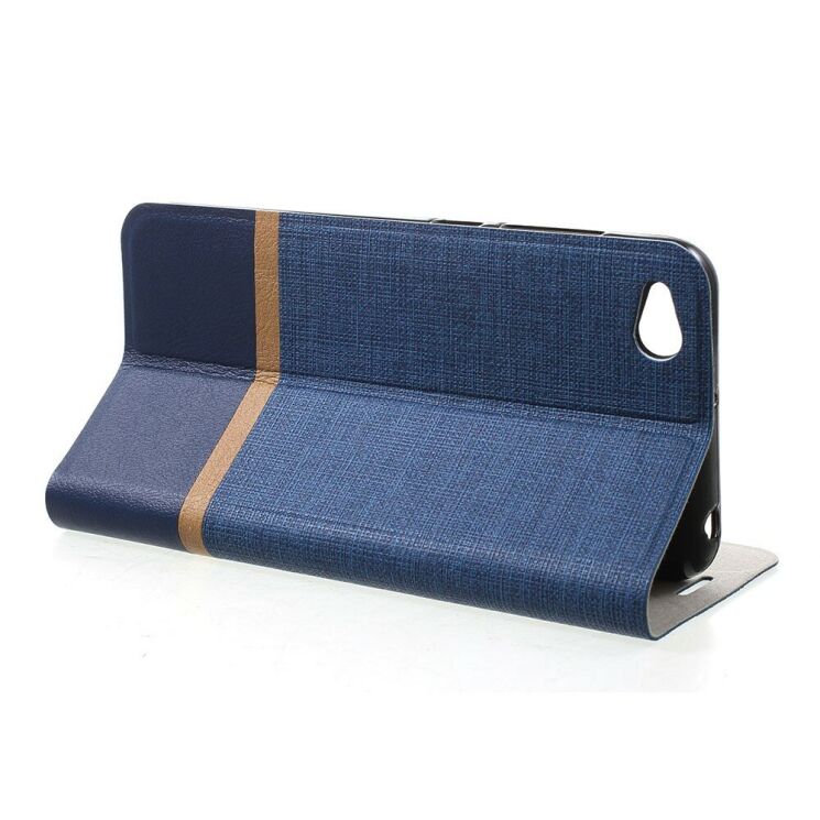 Чохол-книжка Deexe Lines Texture для Xiaomi Redmi Go - Blue: фото 4 з 6