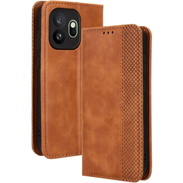 Чехол-книжка Deexe Retro Style для OnePlus 15T - Brown: фото 7 из 19