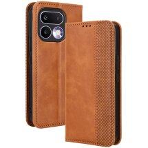 Чехол-книжка Deexe Retro Style для Realme 16 Pro - Brown: фото 1 из 20