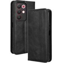 Чехол-книжка Deexe Retro Style для Realme C85 - Black: фото 1 из 18